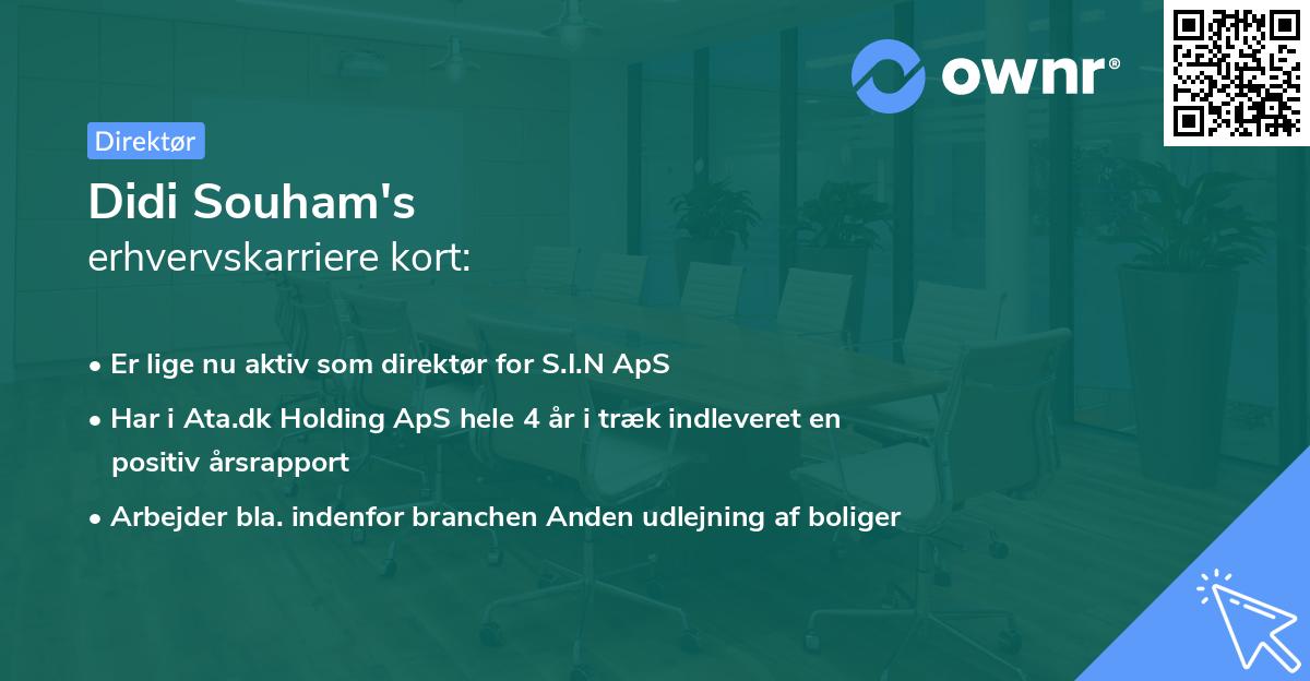 Didi Souham's erhvervskarriere kort