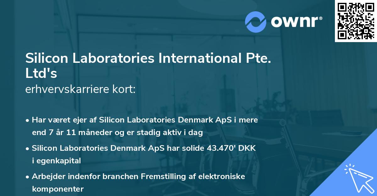 Silicon Laboratories International Pte. Ltd's erhvervskarriere kort