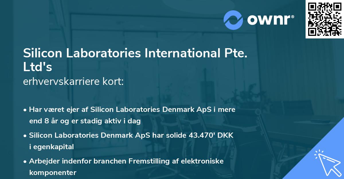 Silicon Laboratories International Pte. Ltd's erhvervskarriere kort