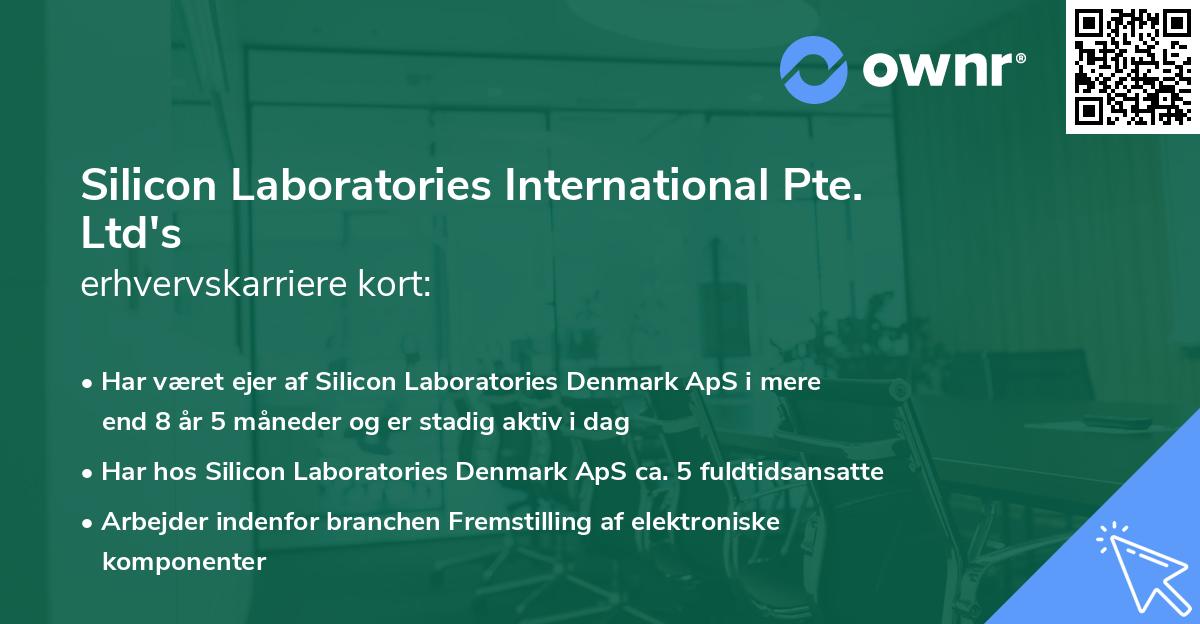 Silicon Laboratories International Pte. Ltd's erhvervskarriere kort
