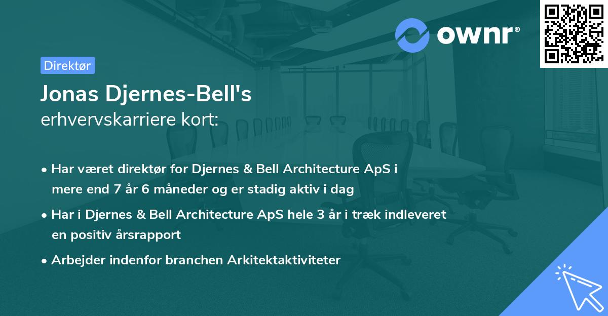 Jonas Djernes-Bell's erhvervskarriere kort