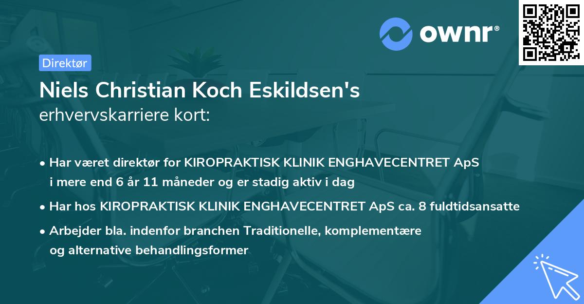 Niels Christian Koch Eskildsen's erhvervskarriere kort