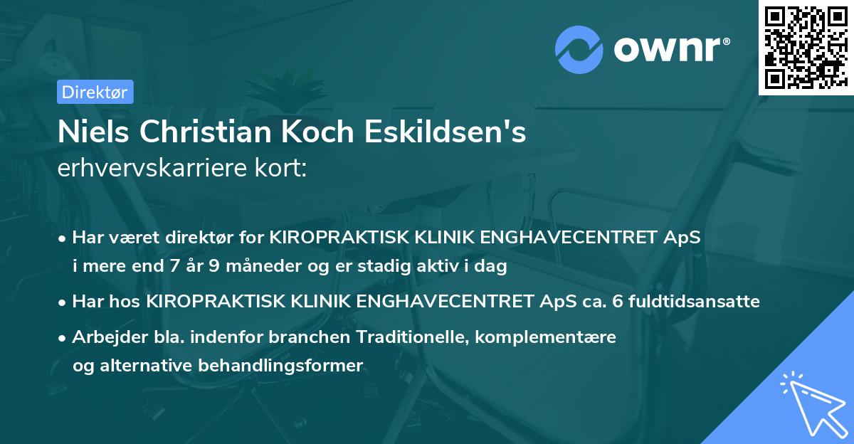 Niels Christian Koch Eskildsen's erhvervskarriere kort