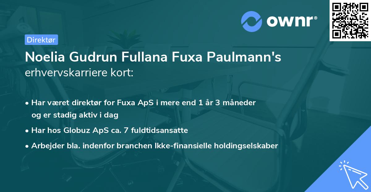 Noelia Gudrun Fullana Fuxa Paulmann's erhvervskarriere kort