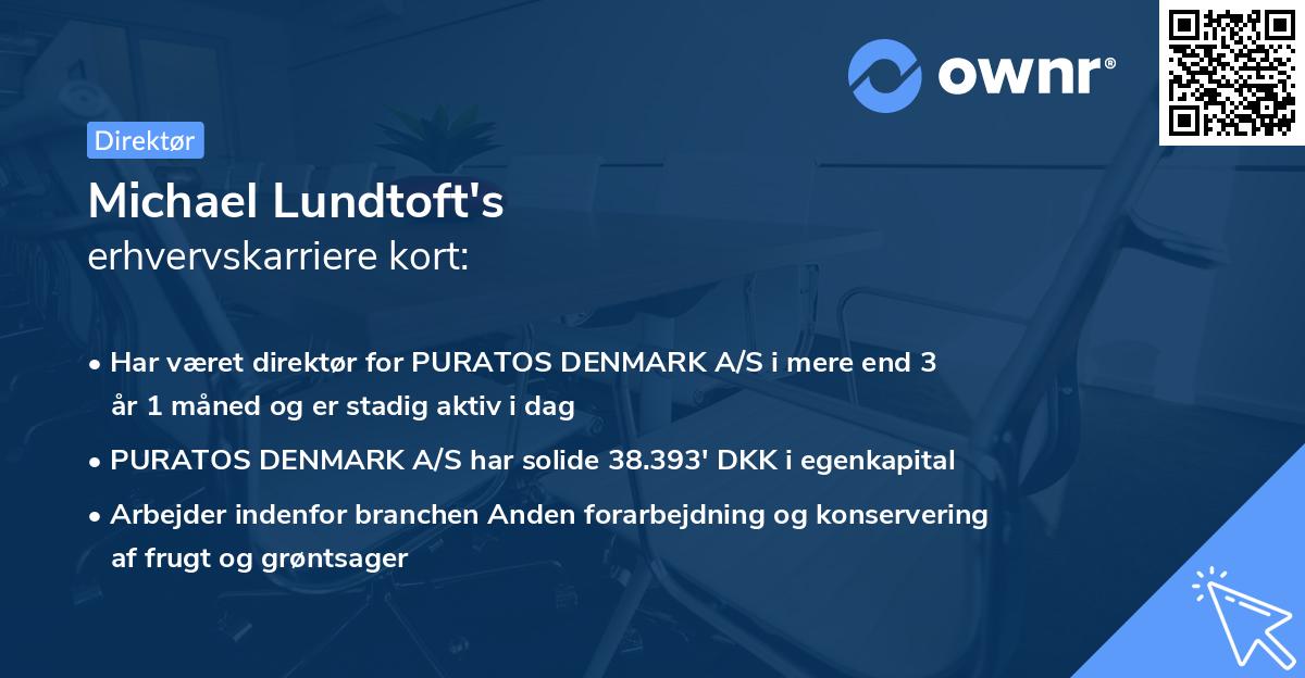 Michael Lundtoft's erhvervskarriere kort