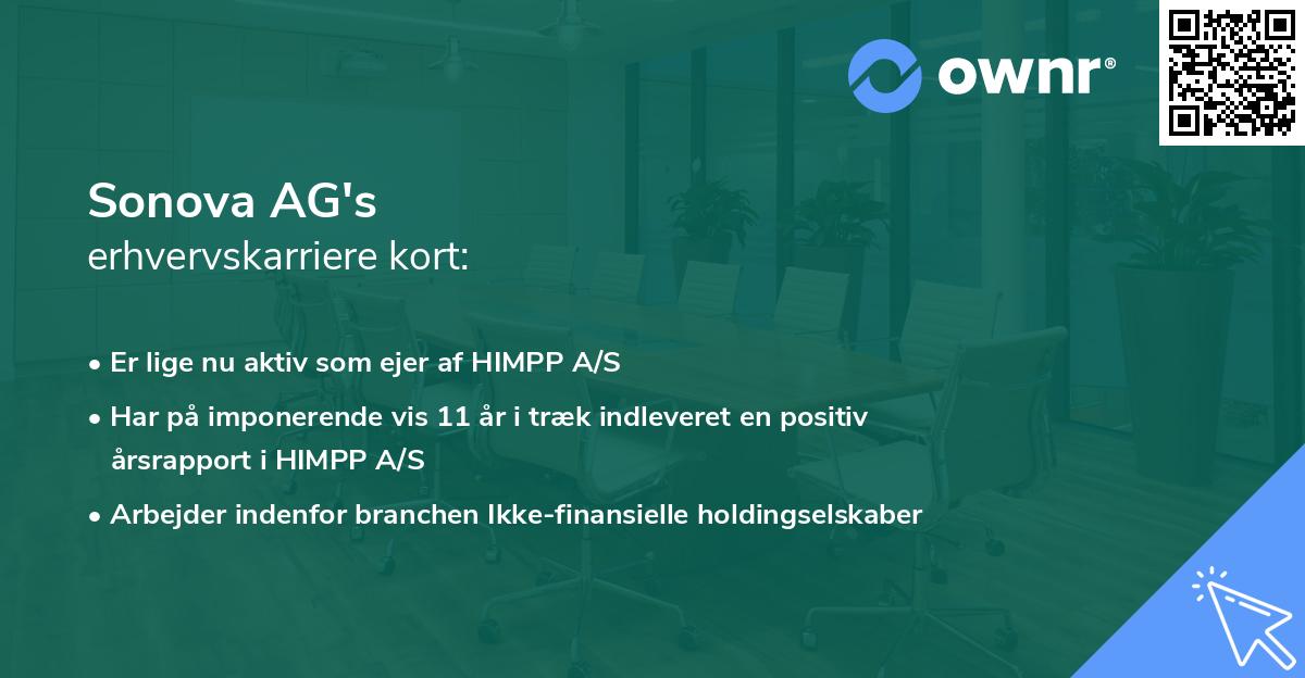 Sonova AG's erhvervskarriere kort