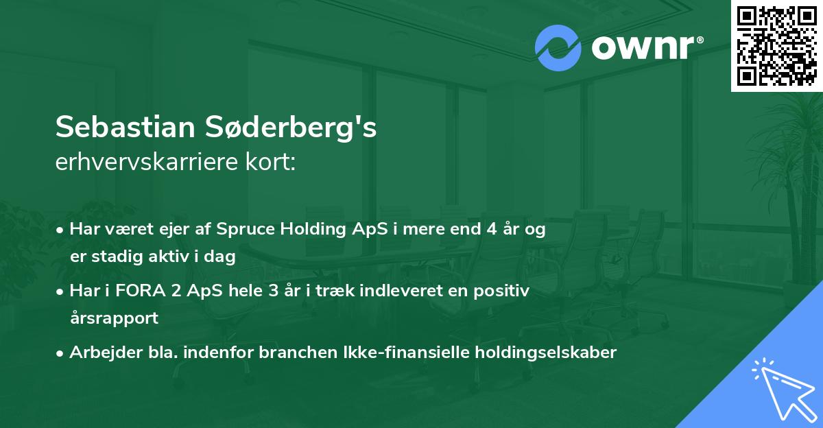 Sebastian Søderberg's erhvervskarriere kort