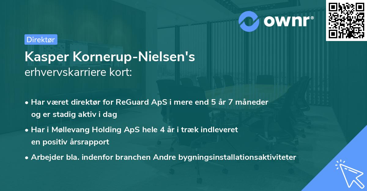 Kasper Kornerup-Nielsen's erhvervskarriere kort