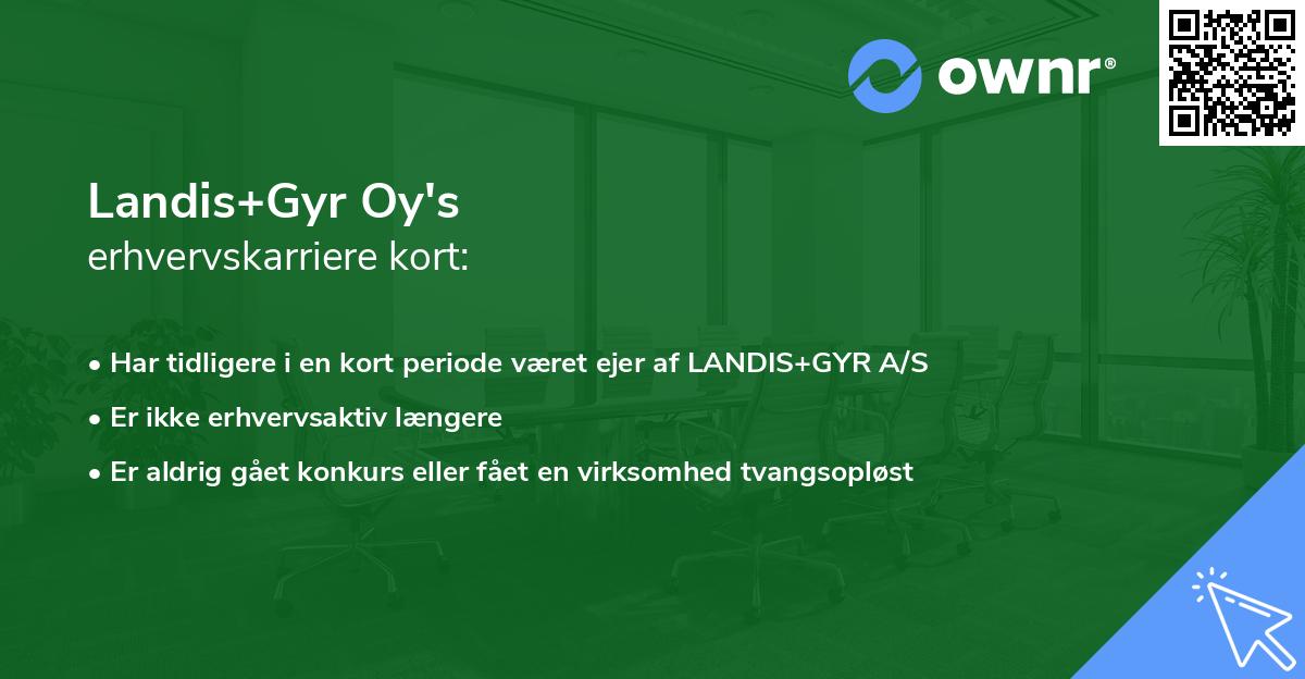 Landis+Gyr Oy's erhvervskarriere kort