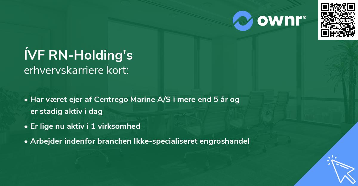 ÍVF RN-Holding's erhvervskarriere kort