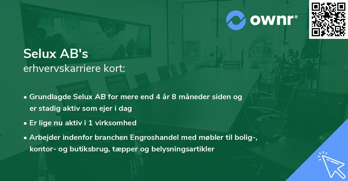 Selux AB's erhvervskarriere kort