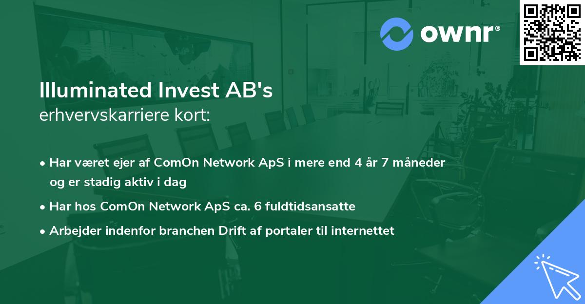 Illuminated Invest AB's erhvervskarriere kort