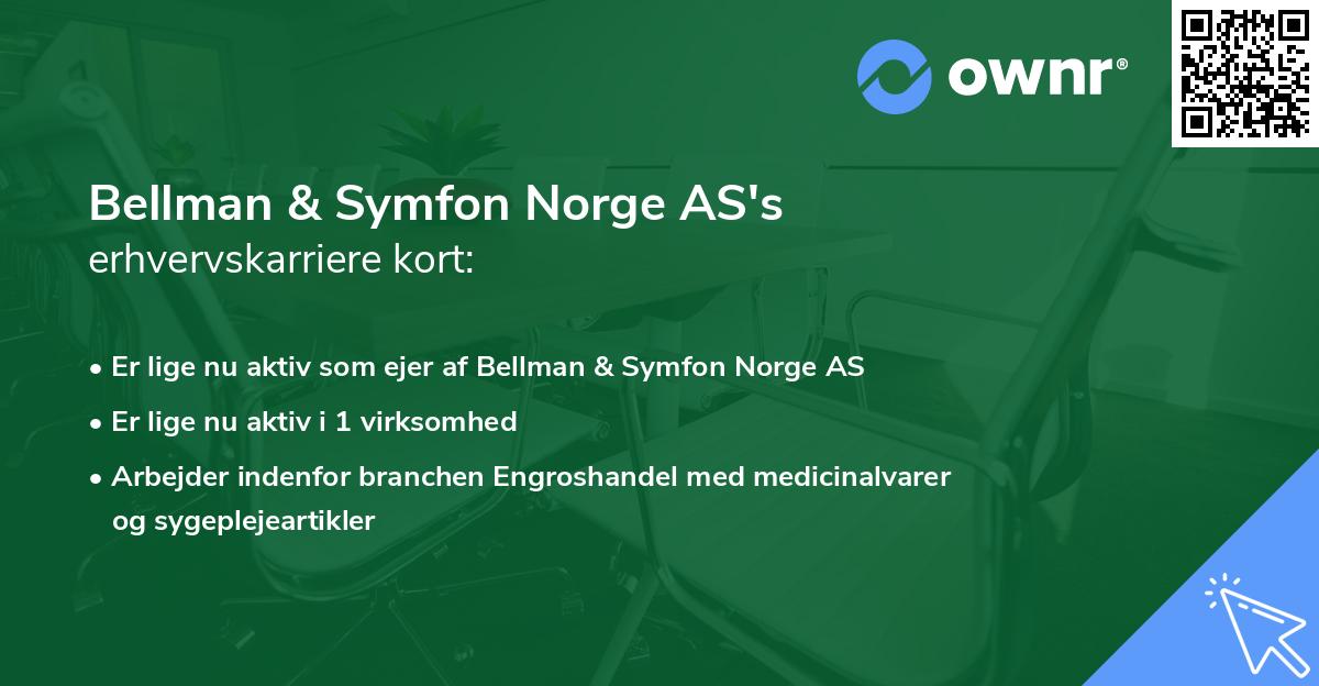 Bellman & Symfon Norge AS's erhvervskarriere kort