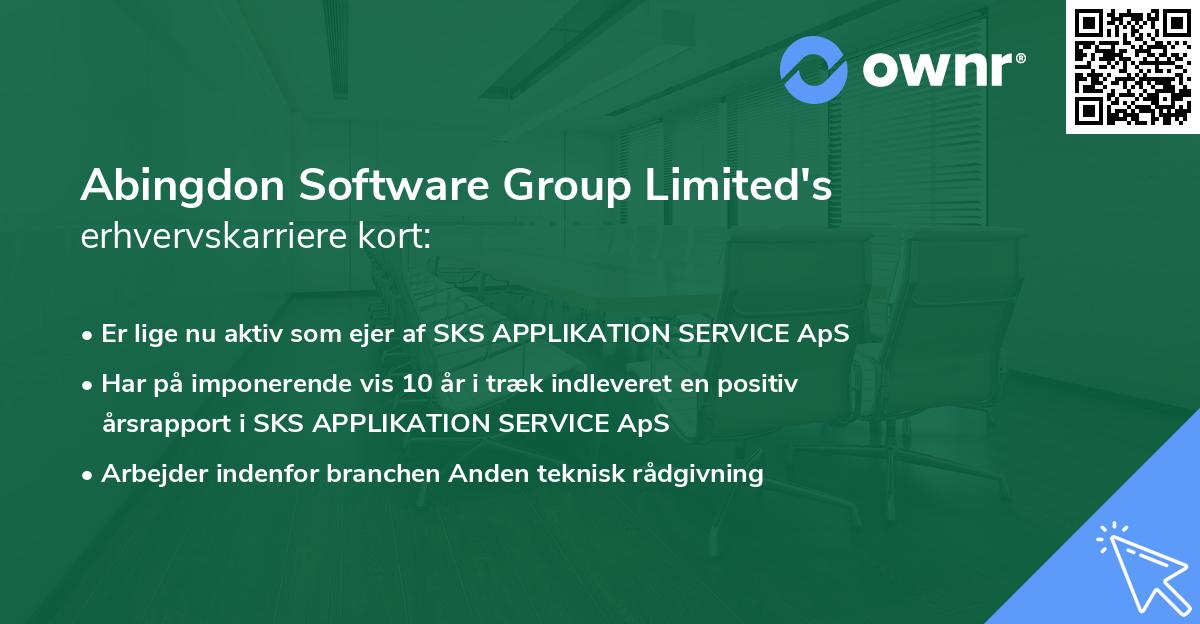 Abingdon Software Group Limited's erhvervskarriere kort