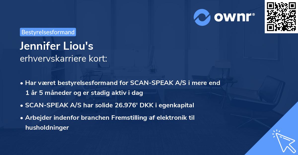 Jennifer Liou's erhvervskarriere kort