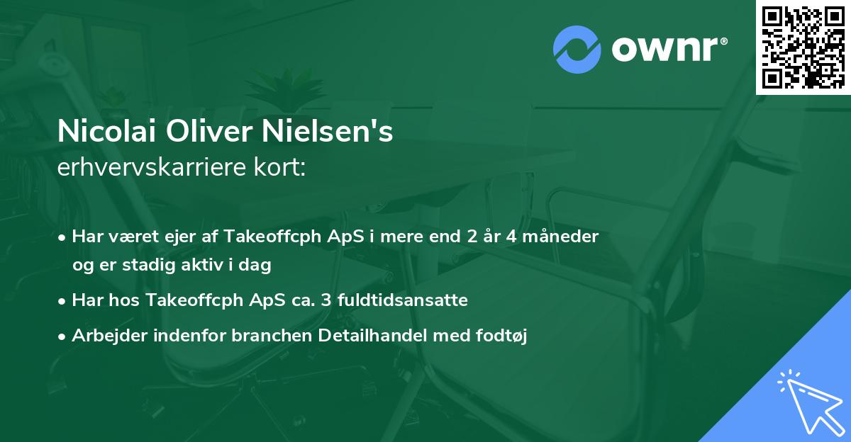 Nicolai Oliver Nielsen's erhvervskarriere kort