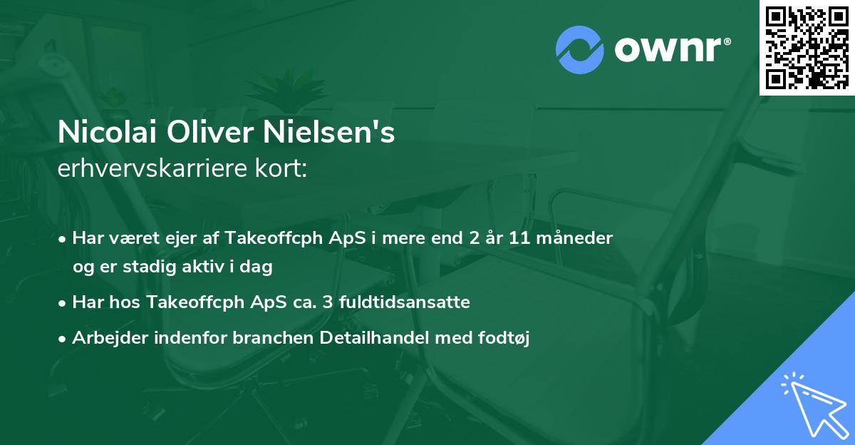 Nicolai Oliver Nielsen's erhvervskarriere kort