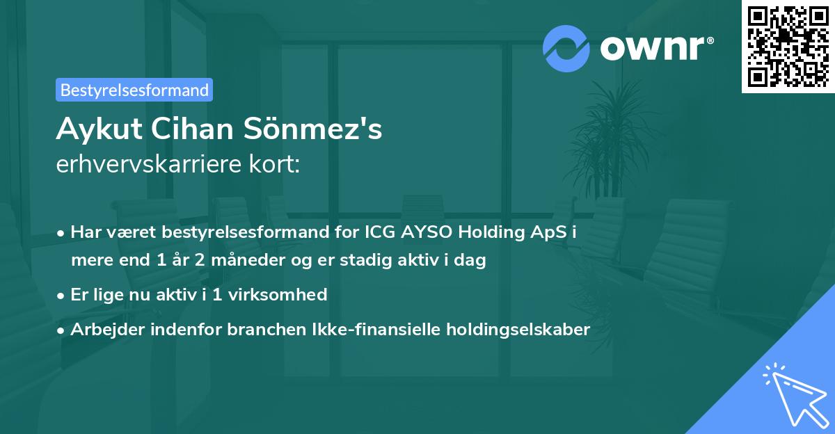 Aykut Cihan Sönmez's erhvervskarriere kort