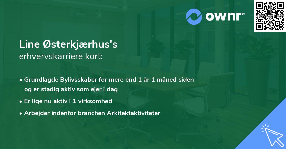 Line Østerkjærhus's erhvervskarriere kort