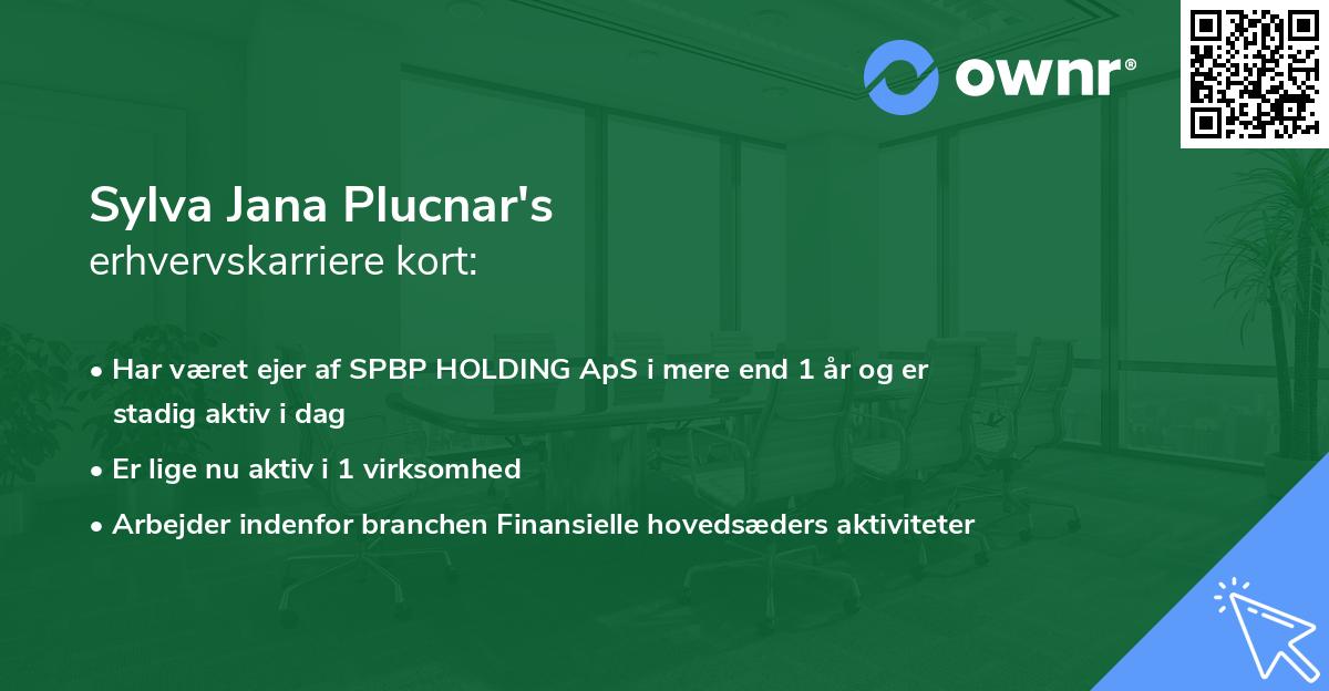 Sylva Jana Plucnar's erhvervskarriere kort