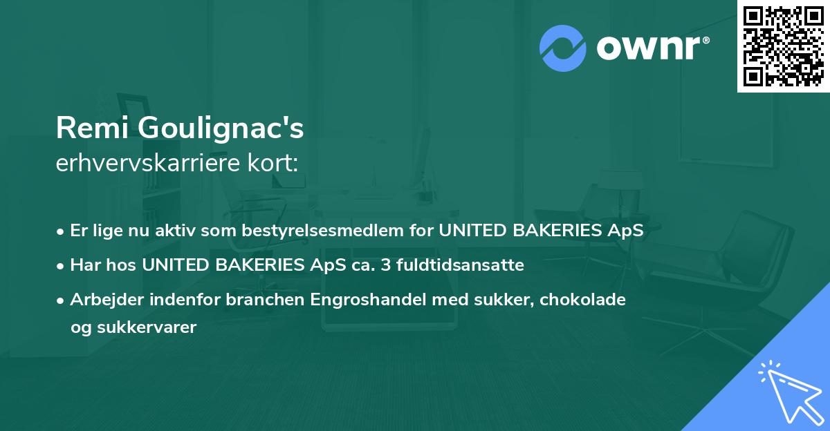 Remi Goulignac's erhvervskarriere kort