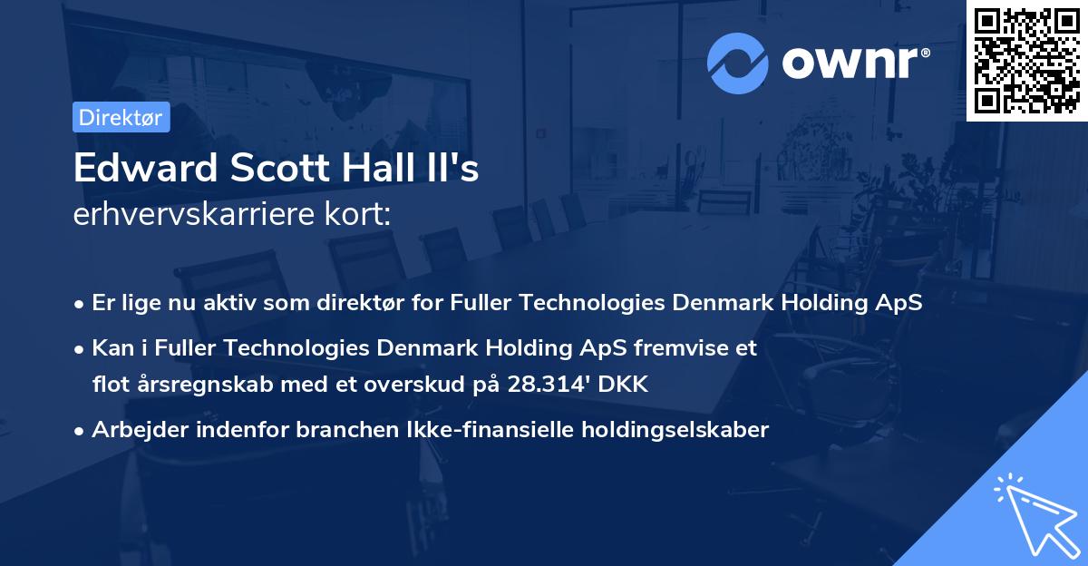 Edward Scott Hall II's erhvervskarriere kort