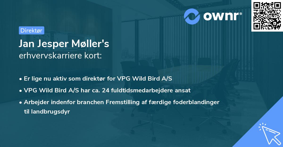 Jan Jesper Møller's erhvervskarriere kort