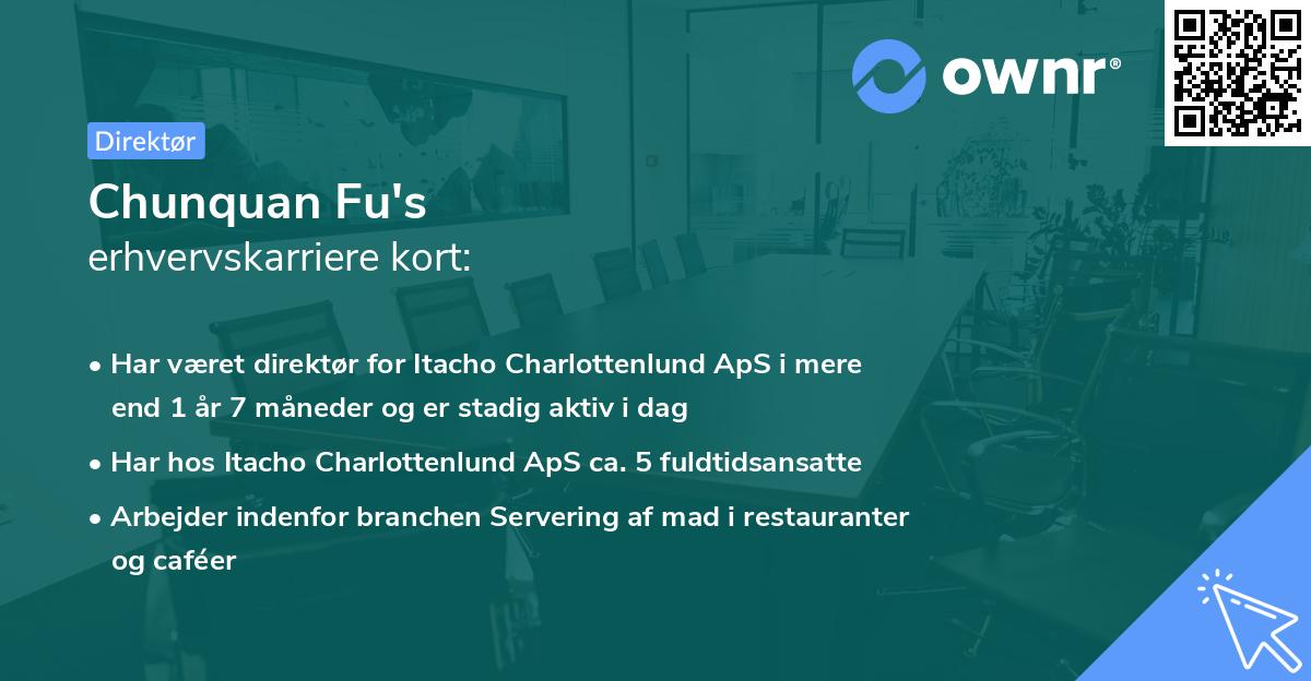 Chunquan Fu's erhvervskarriere kort