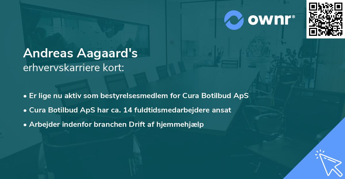 Andreas Aagaard's erhvervskarriere kort