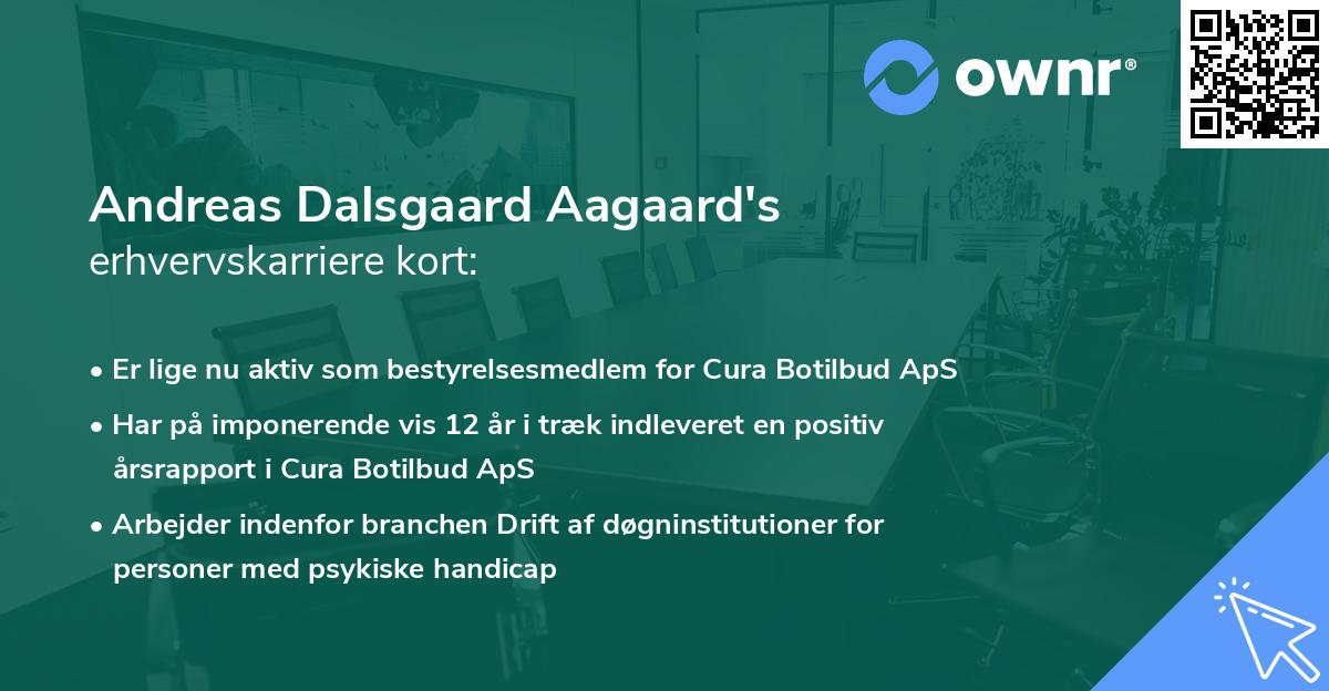 Andreas Dalsgaard Aagaard's erhvervskarriere kort