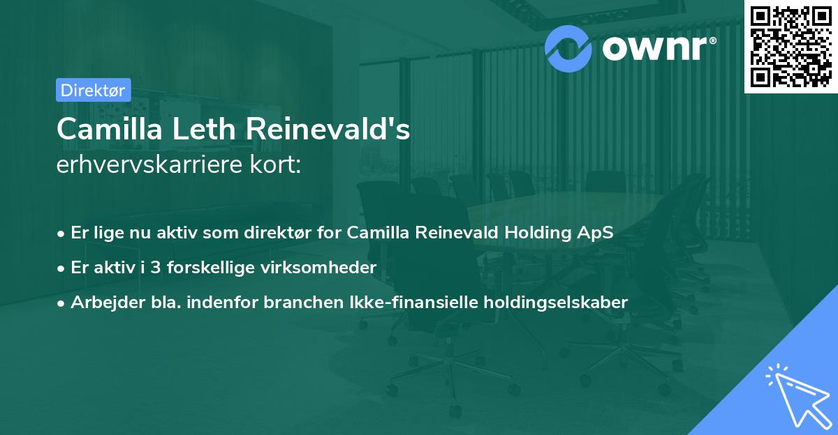 Camilla Leth Reinevald's erhvervskarriere kort