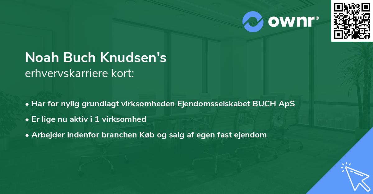 Noah Buch Knudsen's erhvervskarriere kort