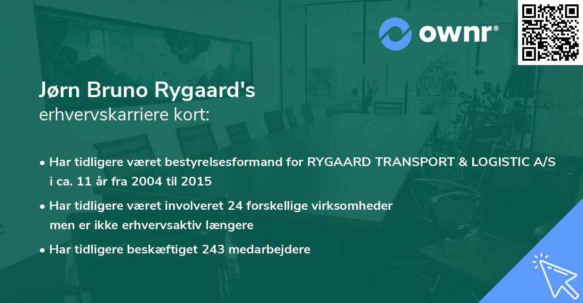 Jørn Bruno Rygaard's erhvervskarriere kort