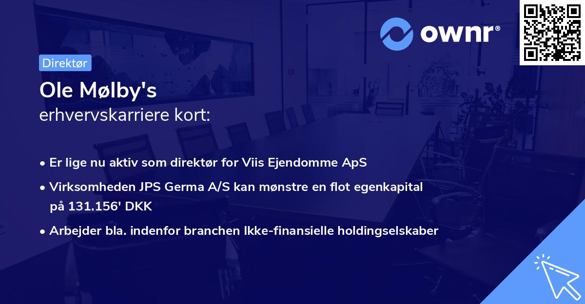 Ole Mølby's erhvervskarriere kort