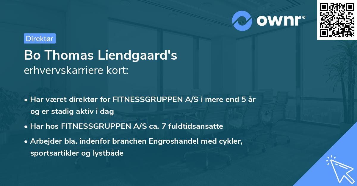 Bo Thomas Liendgaard's erhvervskarriere kort