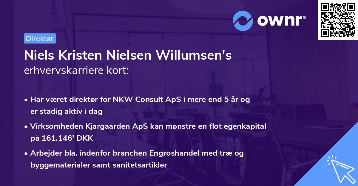 Niels Kristen Nielsen Willumsen's erhvervskarriere kort