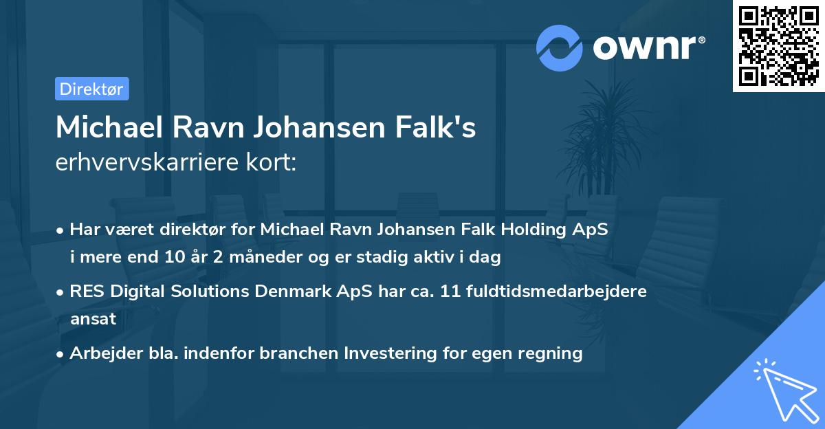 Michael Ravn Johansen Falk's erhvervskarriere kort