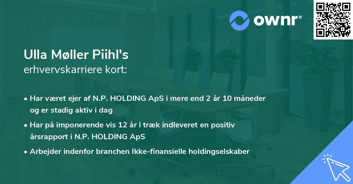 Ulla Møller Piihl's erhvervskarriere kort
