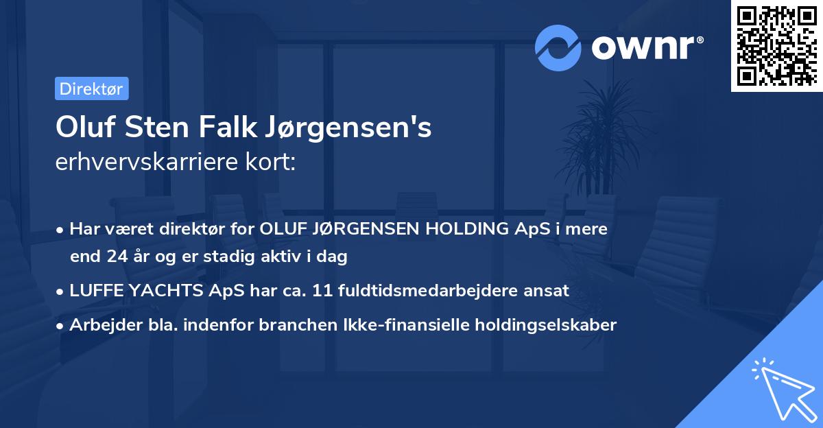 Oluf Sten Falk Jørgensen's erhvervskarriere kort