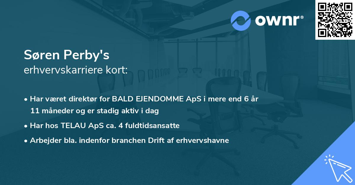 Søren Perby's erhvervskarriere kort