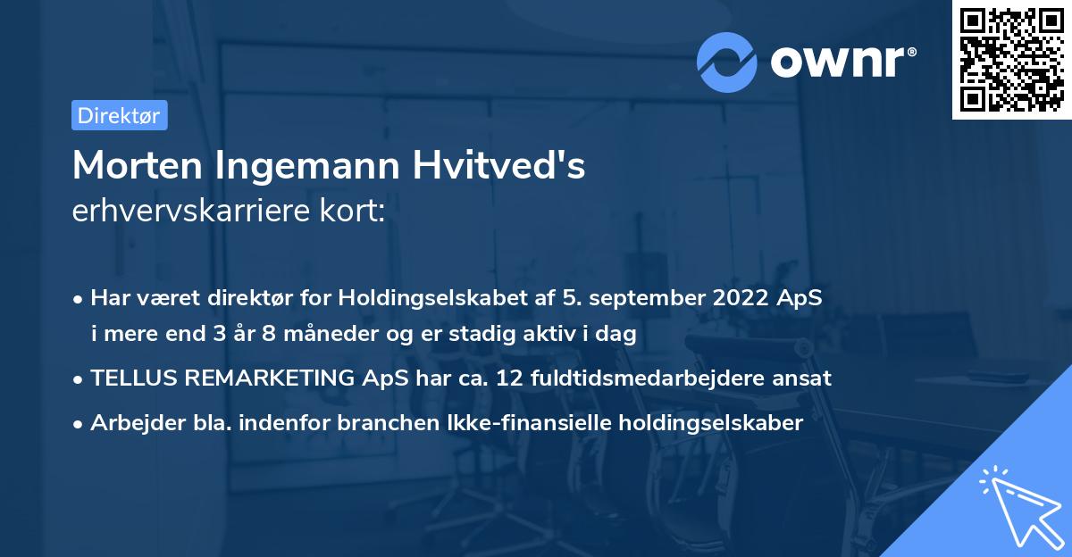 Morten Ingemann Hvitved's erhvervskarriere kort