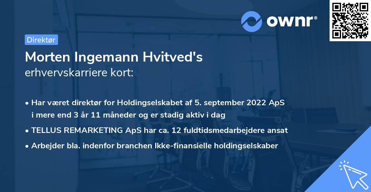 Morten Ingemann Hvitved's erhvervskarriere kort