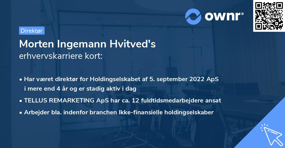 Morten Ingemann Hvitved's erhvervskarriere kort
