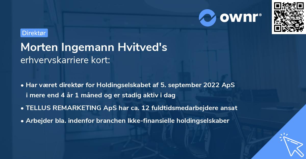 Morten Ingemann Hvitved's erhvervskarriere kort