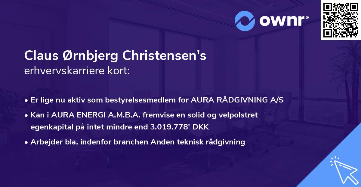 Claus Ørnbjerg Christensen's erhvervskarriere kort