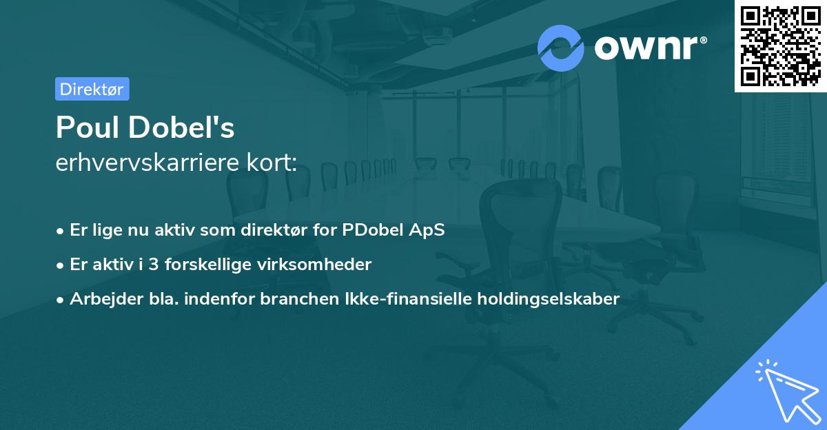 Poul Dobel's erhvervskarriere kort