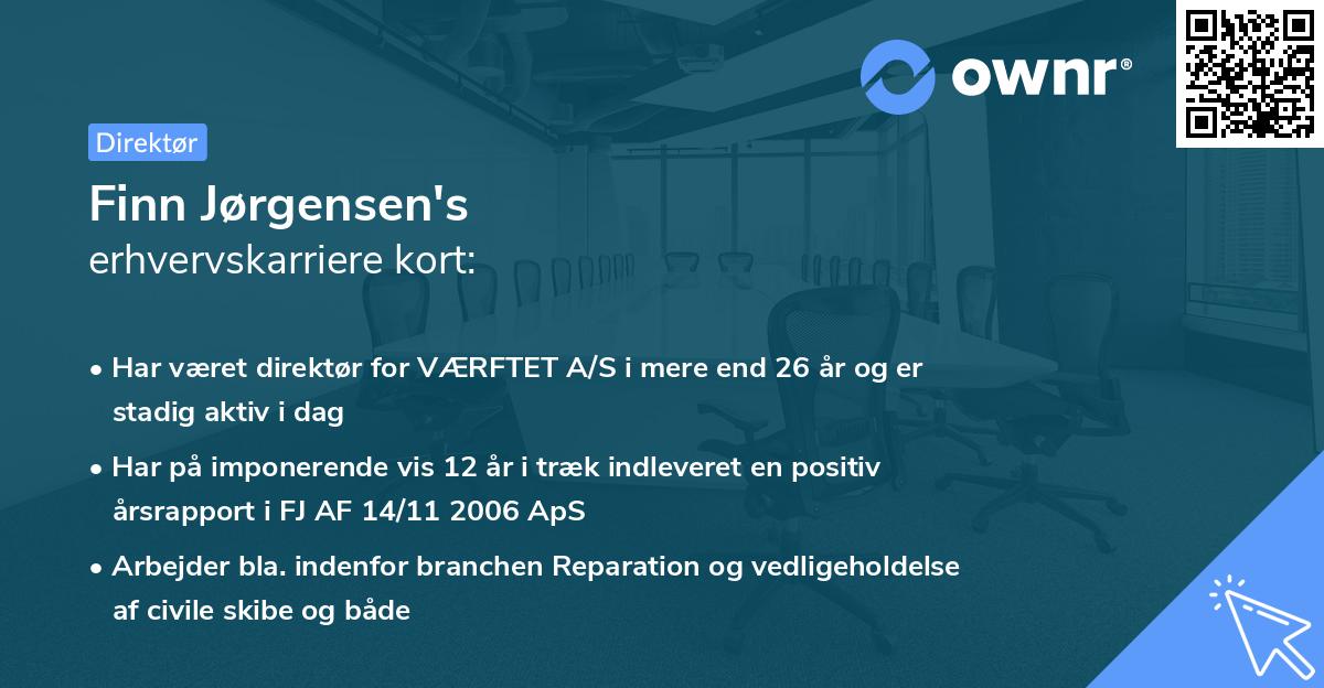 Finn Jørgensen's erhvervskarriere kort