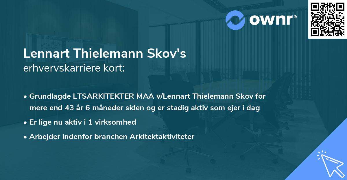 Lennart Thielemann Skov's erhvervskarriere kort