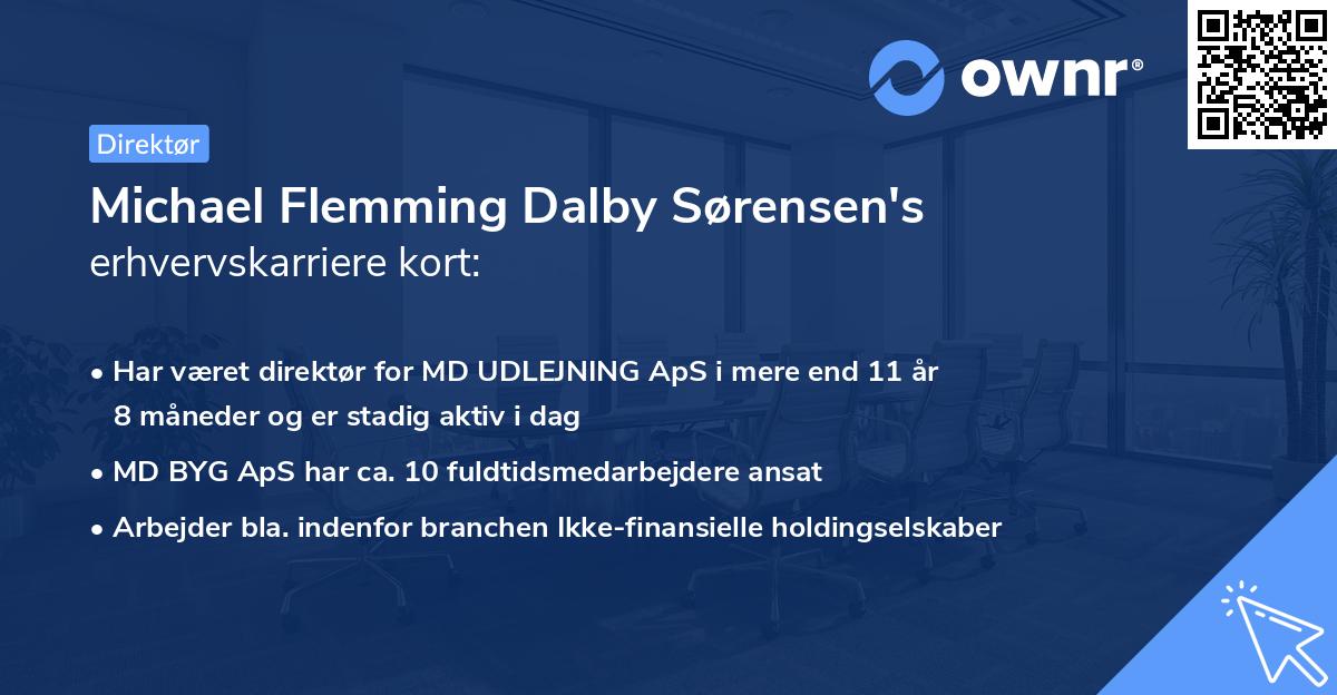Michael Flemming Dalby Sørensen's erhvervskarriere kort