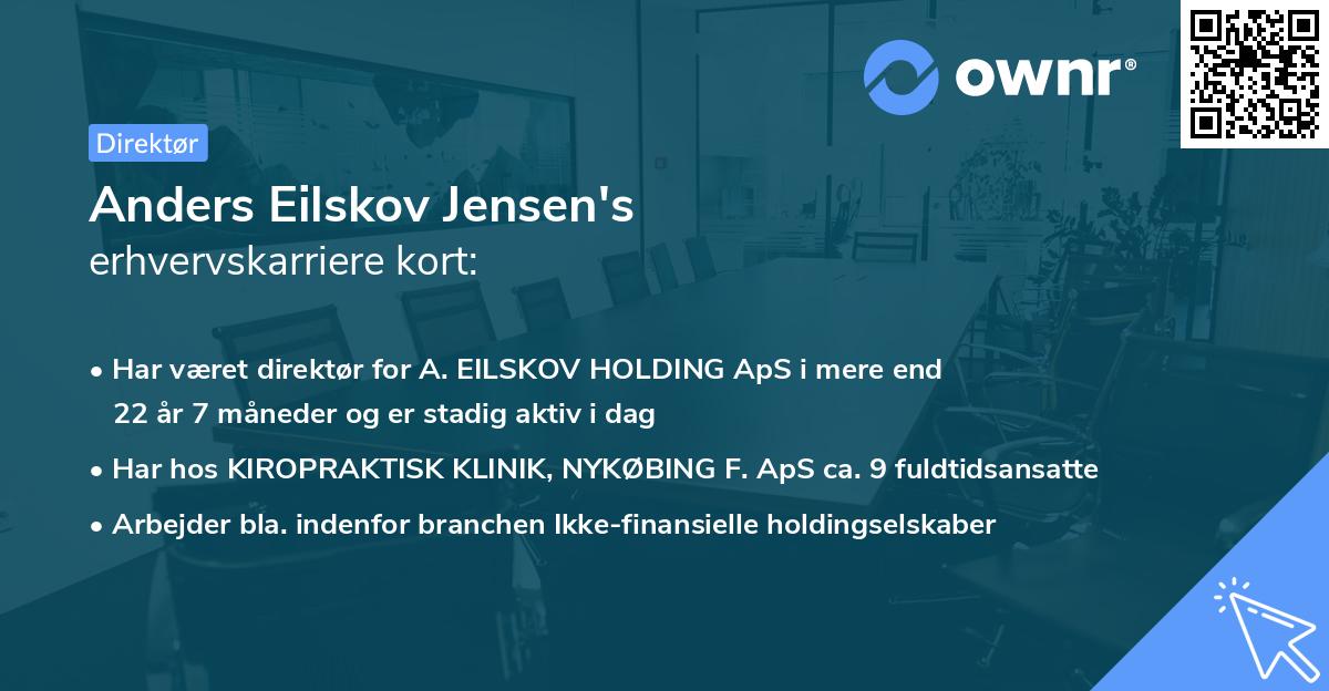 Anders Eilskov Jensen's erhvervskarriere kort